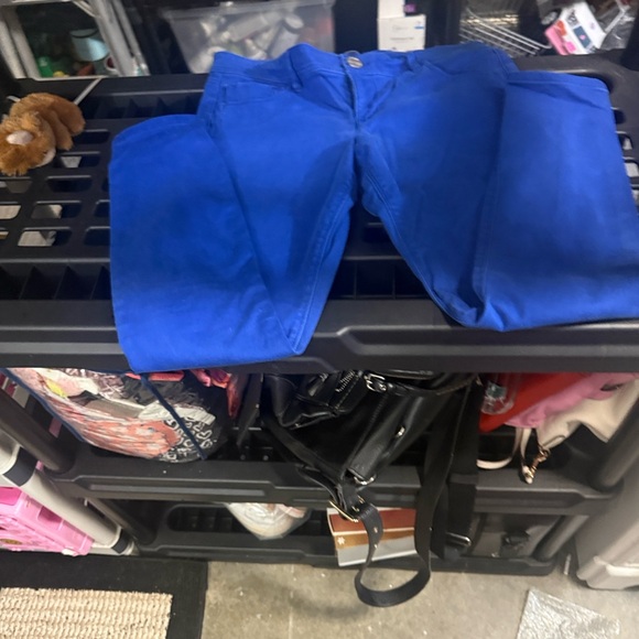 Express Women Skinny Jeans in Bright Blue - Picture 8 of 12